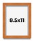 Photo Size Classic Brown Picture Frame - UV Acrylic, Foam Board Backing, Hanging Hardware